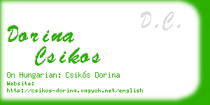 dorina csikos business card