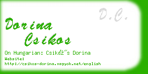 dorina csikos business card